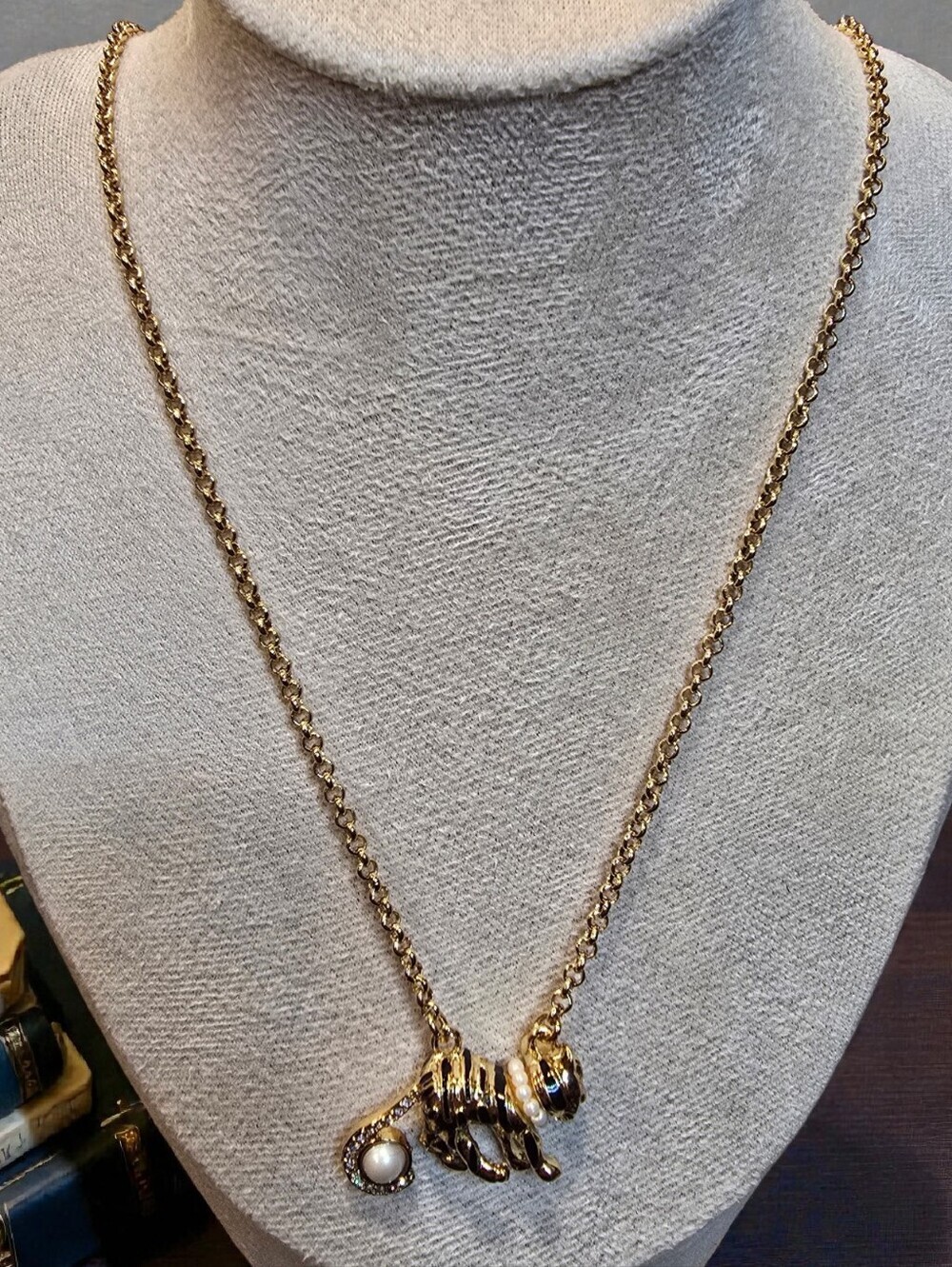 Kate Spade *Rare* "How Charming" Tiger Pendant Necklace